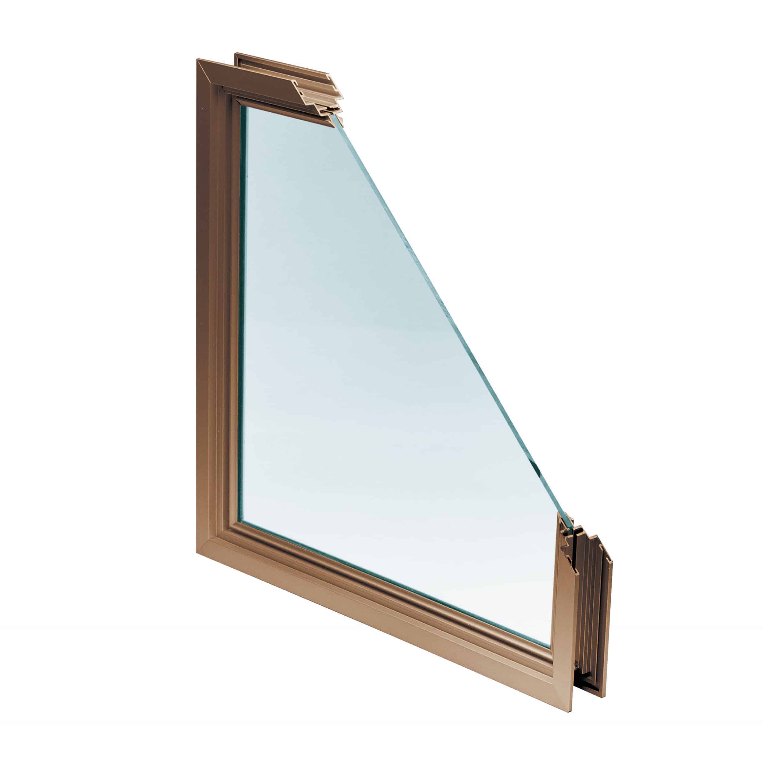 A wooden window with a glass pane.