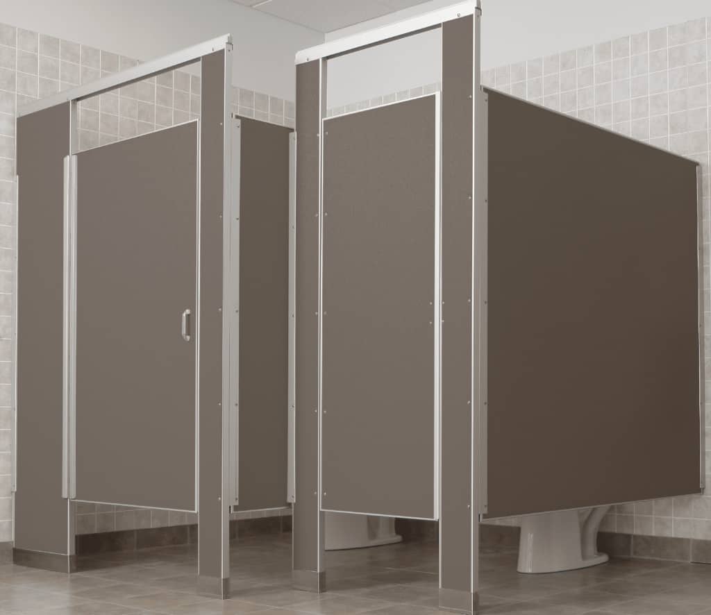 Two restroom stalls