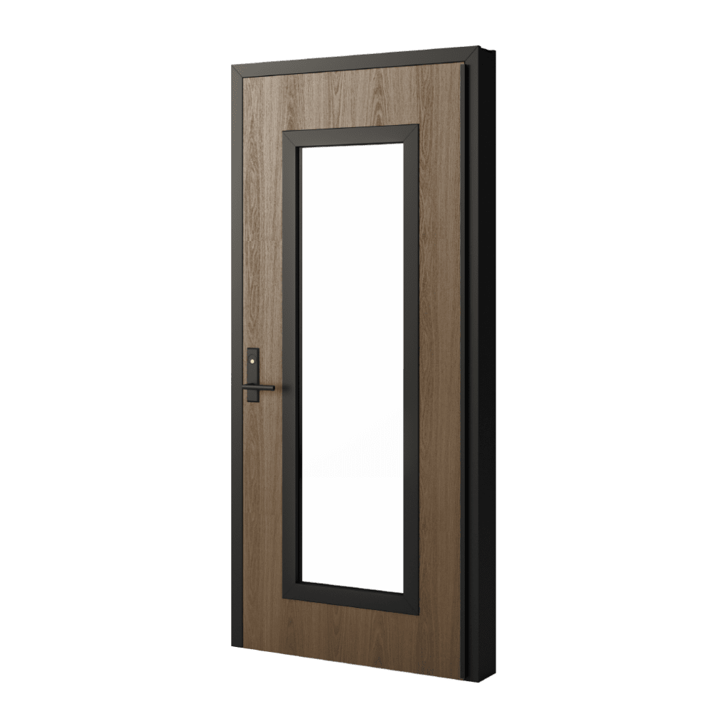 Complete Wood Grain Bullet-Resistant Fiberglass Entrance