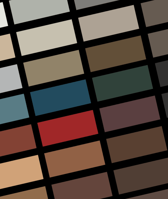 Paint color options going forward will include 20 standard options.