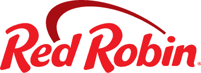 A red script logo with a thick sweeping red line above elegantly complements the inviting restaurant doors.